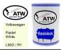 Preview: Volkswagen, Pastel White, L90D / R1: 500ml Lackdose, von ATW Autoteile West.